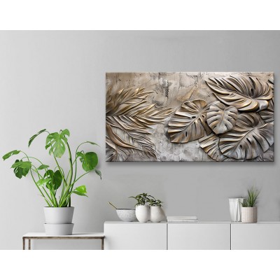 Yaprak Modası Kanvas Tablo