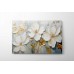 Duvarda Açan Çiçekler Yatay Kanvas Tablo