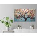 Hayat Ağacı Retro Renkli Yatay Kanvas tablo