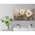 Boyutlu Altın Yapraklı Çiçekler Yatay Kanvas Tablo Boyutlu Altın Yapraklı Çiçekler Yatay Kanvas Tablo