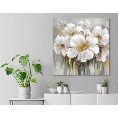 Çiçek Kombinasyonu Kanvas Tablo