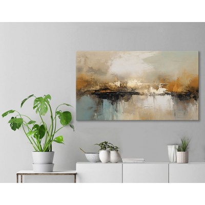 Deniz Soyut Dekoratif Kanvas Tablo