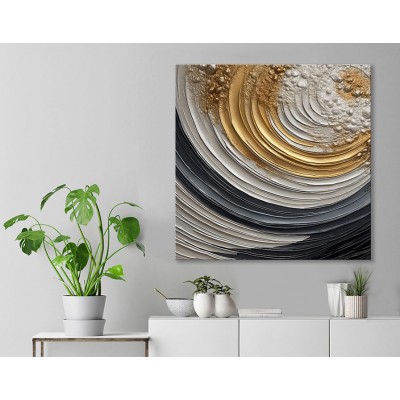 Soyut Nizam Düzen Kanva Tablo