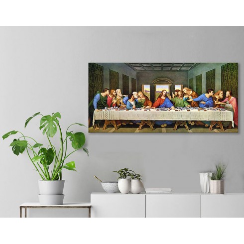 Son Aksam Yemeği Leonardo Davinci Yatay Kanvas Tablo