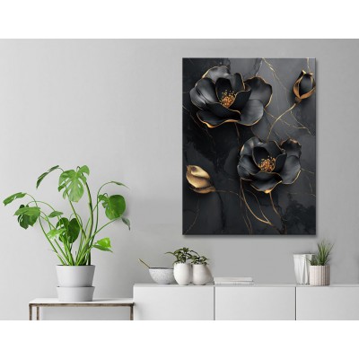 Siyahın Asilliği Kanvas Tablo