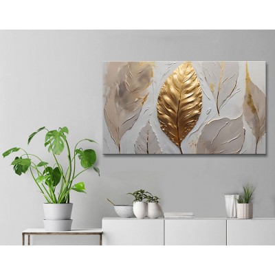 Sofistike Gold Kanvas Tablolar