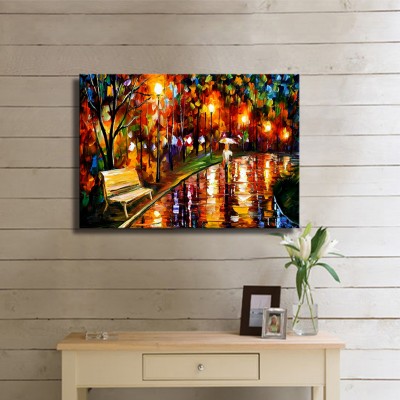 Islak Boş Bank Kanvas Tablo