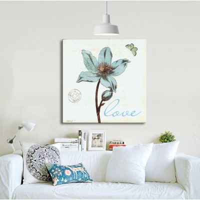 Turkuaz ve Kahverenginin Mükemmel Uyumu Kare Kanvas Tablo