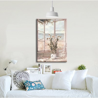 Yabani Zambaklar Dikey Kanvas Tablo