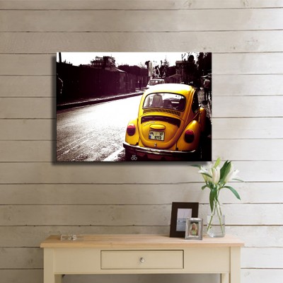 Sarı Vosvos Klasik Kanvas Tablo