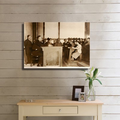 Baş Öğretmen Atatürk Kanvas Tablo