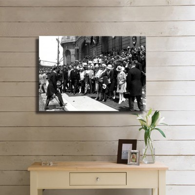 Atatürk ve Türk Kadını Kanvas Tablo