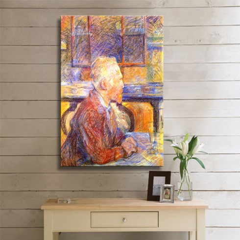 Vincent Van Gogh Henri de Toulouse Lautrec Kanvas Tablo Vincent Van Gogh Henri de Toulouse Lautrec Kanvas Tablo