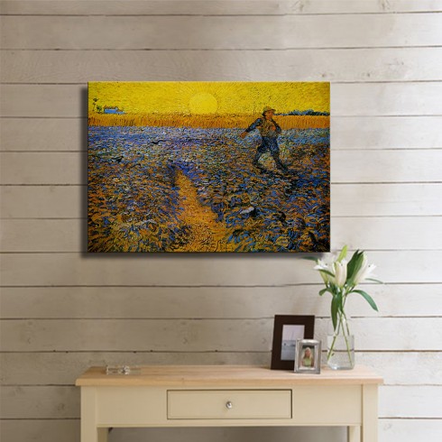 Vincent Van Gogh Sower With Setting Sun After Millet Kanvas Tablo Vincent Van Gogh Sower With Setting Sun After Millet Kanvas Tablo