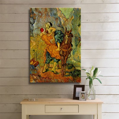 Vincent van Gogh The Good Samaritan, After Delacroix Kanvas Tablo