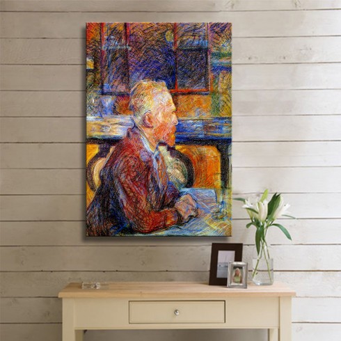 Vincent van Gogh Toulouse Lautrec Portrait Kanvas Tablo