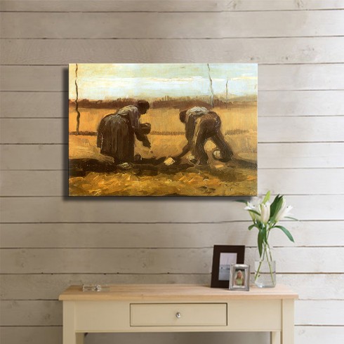 Vincent Van Gogh Ekim ve Hasat (2) Kanvas Tablo