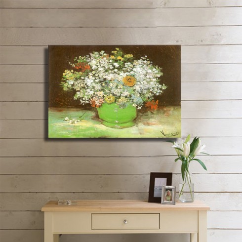 Vincent Van Gogh Flower Paintings Kanvas Tablo