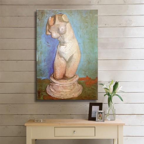 Vincent Van Gogh Plaster Statuette of a Female Torso Kanvas Tablo Vincent Van Gogh Plaster Statuette of a Female Torso Kanvas Tablo
