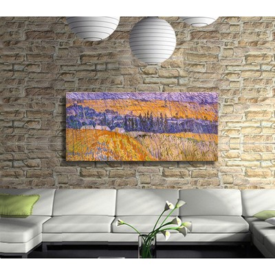 Vincent Van Gogh Rain Auvers Kanvas Tablo