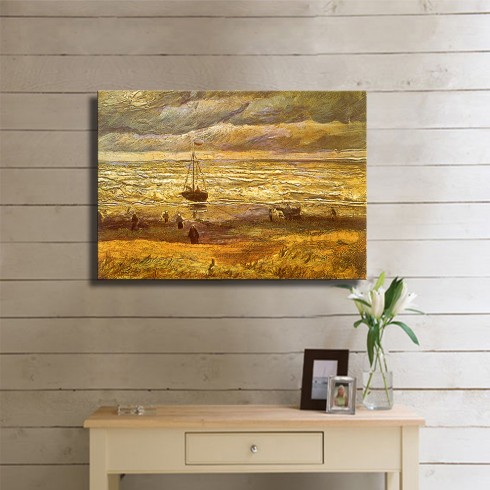 Vincent van Gogh View of The Sea at Scheveningen Kanvas Tablo