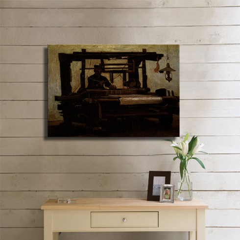 Vincent van Gogh Weber am Webstuhl Kanvas Tablo