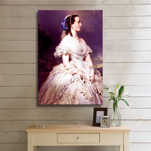 Winterhalter Franz Xaver Portrait of Marie Henriette of Austria Kanvas Tablo