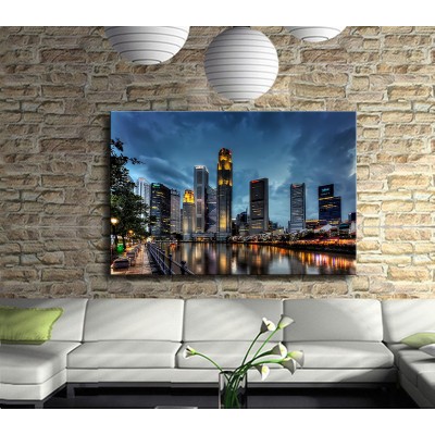 Gökdelenler Şehir Manzarası Kanvas Tablo 