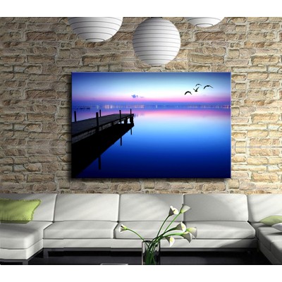 Deniz İskele Manzarası Kanvas Tablo