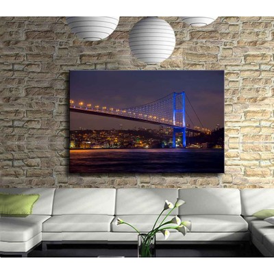 Boğaz Köprüsü Manzarası Kanvas Tablo 