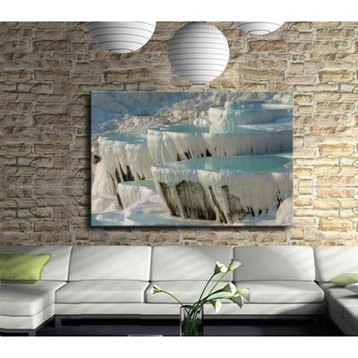 Dünyada Eşi Olmayan Pamukkale Kanvas Tablo 