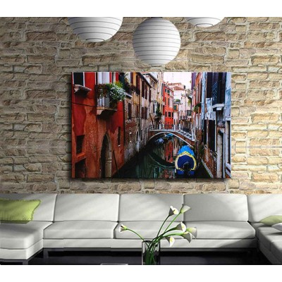 Venedik de Yaşam Kanvas Tablo