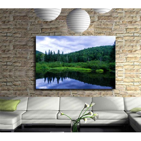 Zümrüt Yeşili Kanvas Tablo