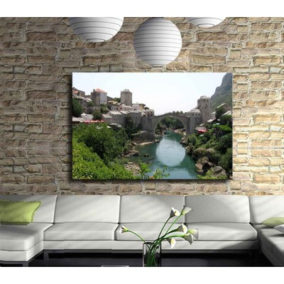Mostar Köprüsü Bosna Hersek Kanvas Tablo 