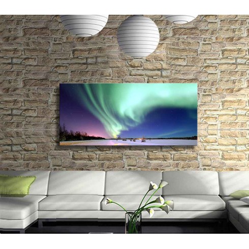 Aurora Işıkları Kanvas Tablo