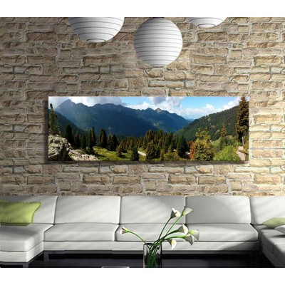 Tabiat Parkı Panoramik Kanvas Tablo
