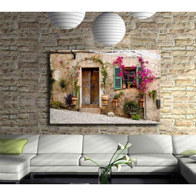 No 22 Eski Ev Kanvas Tablo