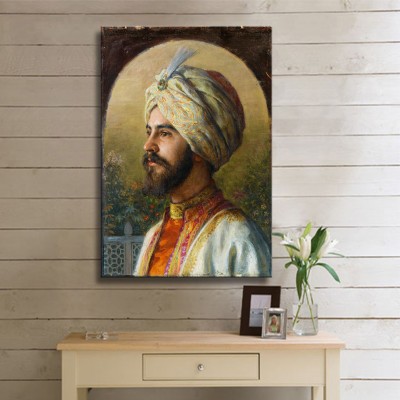 Sultan Dikey Oryantal Kanvas Tablo