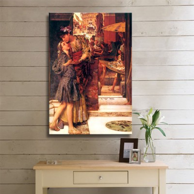 Alma Tadema The Parting Kiss Kanvas Tablo