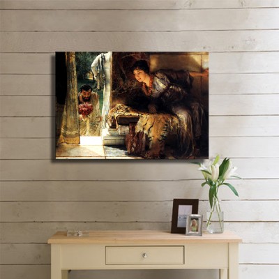 Alma Tadema Welcome Footsteps Kanvas Tablo