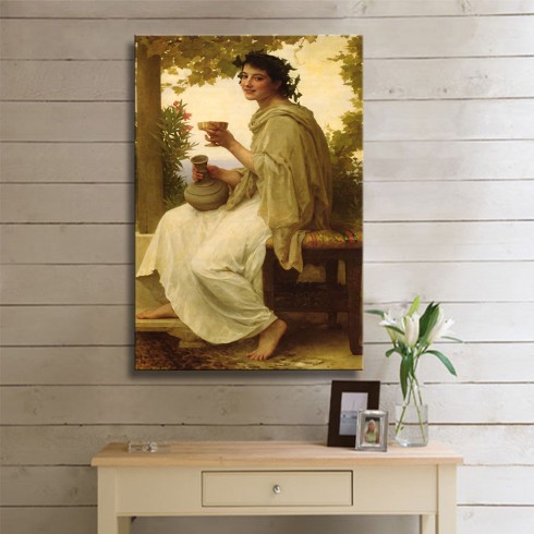 William Adolphe Bouguereau Bacchante Kanvas Tablo