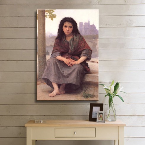 William Adolphe Bouguereau The Bohemian Kanvas Tablo