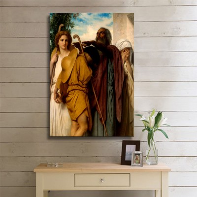 William Adolphe Bouguereau Tobias Saying Goodbye to His Father Kanvas Tablo