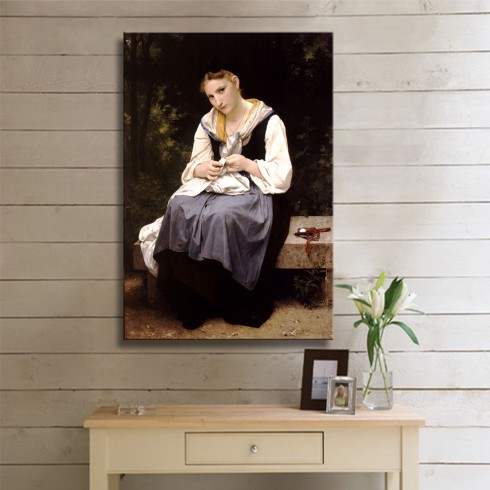 William Adolphe Bouguereau Young Worker Kanvas Tablo