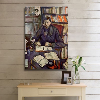 Paul Cezanne Portrait of Gustave Geffroy Kanvas Tablo