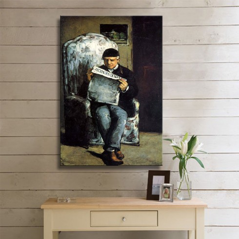 Paul Cezanne The Artists Father Kanvas Tablo