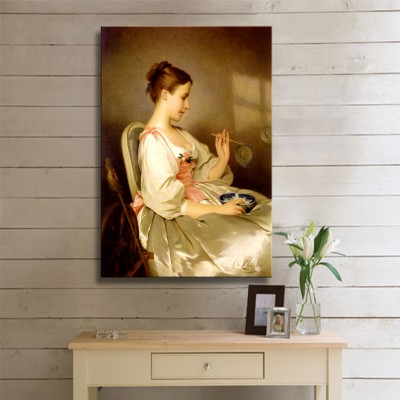 Charles Joshua Chaplin The Soap Bubbles Kanvas Tablo