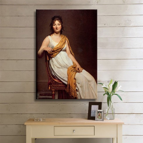 David Jacques Louis Portrait de Madame Raymond de Verninac Kanvas Tablo