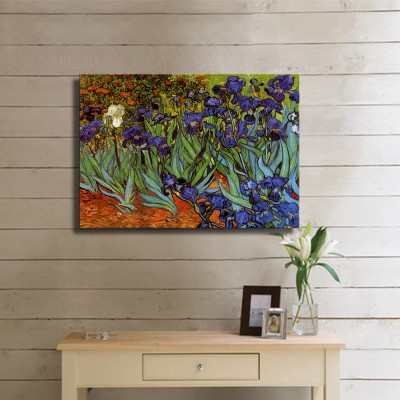 Van Gogh Zambaklar Kanvas Tablo