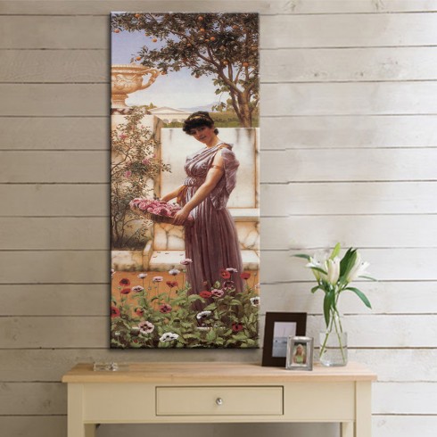 Godward John William The Flowers of Venus Kanvas Tablo